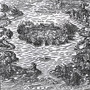 Uma Grande Refeição na Alemanha, detalhe do serviço de vinhos (fundo à direita), gravada por Christian Engelbrecht (1672-1735) & Johann Andreas Pfeffel (1674-1748) (gravura) (foto a p/b) de Johann Cyriak Hackhofer