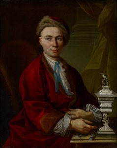 Retrato do ourives Johann Friedrich Baer, c.1770 de Johann Daniel Heimlich
