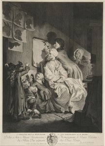 A origem da pintura, ou retratos na moda; pub. 1767
