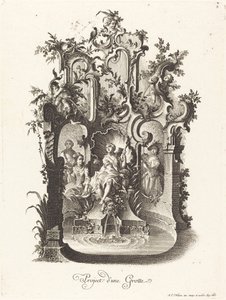 Plano para uma gruta de Johann Esaias Nilson