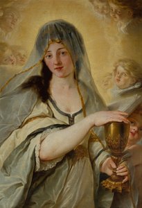 Uma Alegoria de Fé (óleo sobre tela) de Johann Friedrich August Tischbein
