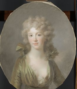 Frederica Louisa Wilhelmina (1774-1837), princesa da Prússia. Desde 1791 esposa de Willem Frederik, Príncipe de Orange-Nassau de Johann Friedrich August Tischbein