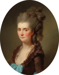 Retrato da Marquesa de Chambray, nascida Vernier de Joyencourt, 1776. de Johann Friedrich August Tischbein