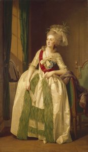 Retrato da princesa Natalya Vladimirovna Saltykova, década de 1780 de Johann Friedrich August Tischbein