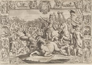 Alegoria sobre Urbano VIII, Papa (Maffeo Barberini 1623-1644) de Johann Friedrich Greuter