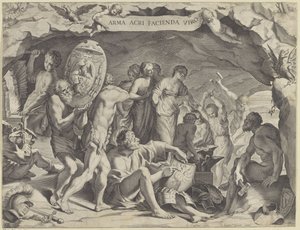 A forja de Vulcano de Johann Friedrich Greuter