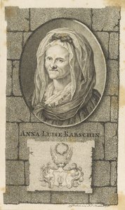 Retrato de Anna Louisa Karsch 1722-1791, 1796. de Johann Friedrich Krethlow
