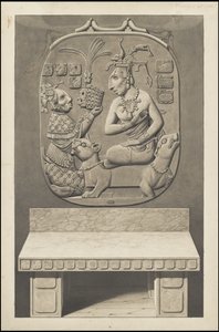 Uma coleção de obras de arte originais de Waldeck sobre a Mesoamérica, Caixa 13 de 22 de Johann Friedrich Maximilian von Waldeck