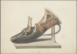 Uma coleção de obras de arte originais de Waldeck sobre a Mesoamérica, Caixa 4 de 22 de Johann Friedrich Maximilian von Waldeck