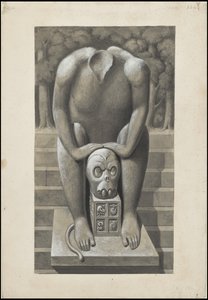 Uma coleção de obras de arte originais de Waldeck sobre a Mesoamérica, Caixa 5 de 22 de Johann Friedrich Maximilian von Waldeck