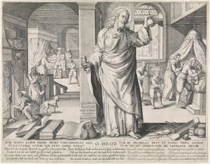 O médico como Deus
Os quatro disfarces do médico (título da série) de Johann Gelle