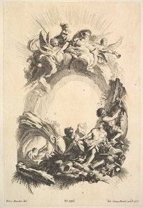The Forges of Vulcan, de Book of Cartouches, meados do século XVIII. de Johann Georg Hertel