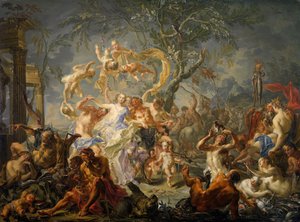 Uma Alegoria do Desgoverno, 1720-61. de Johann Georg Platzer