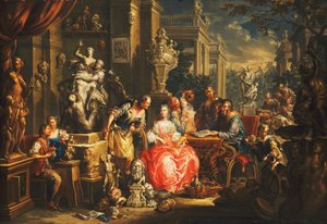 Uma alegoria das artes visuais, de Johann Georg Platzer
