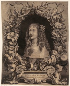 Retrato de Erdmuthe Sophia, Margravina de Brandemburgo-Bayreuth de Johann Georg Waldreich