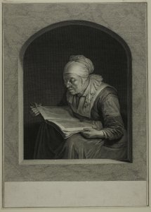 La Liseuse (Uma Mulher a Ler) de Johann Georg Wille