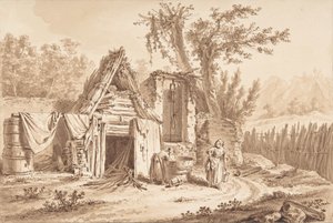 Lavadeiras em frente a uma casa de campo, 1769.