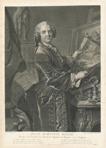Jean Baptiste Masse de Johann Georg Wille after Louis Tocqué