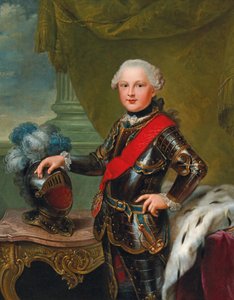 Retrato de Carlos II agosto 1746-1795, Duque de Zweibrücken, ca 1757. de Johann Georg Ziesenis the Younger