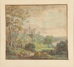 Paisagem com castelo de Johann Georg von Dillis