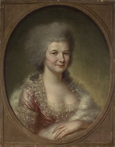 Dama de companhia no tribunal eleitoral de Johann Georg von Edlinger