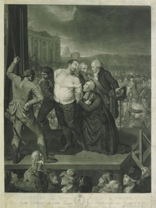 Luís XVI no cadafalso, 1795. de Johann Gerhard Huck
