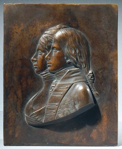Frederick William III como Príncipe Herdeiro com a sua esposa Luise de Mecklenburg-Strelitz