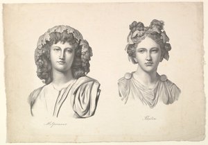 Melpomene e Thalia, 1823-26.