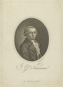 Retrato do compositor Johann Gottlieb Naumann 1741-1801, c. 1800. de Johann Gottfried Scheffner