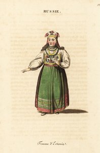 Mulher casada da Estónia de Johann Gottlieb Georgi