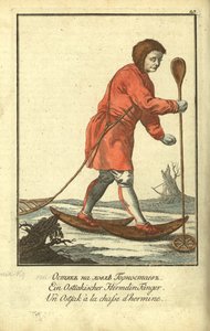 Ostyak em uma caçada, 1799 de Johann Gottlieb Georgi