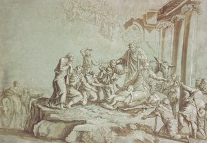 Adoração dos Pastores de Johann Gottlieb Prestel