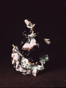 Figura de Meissen de São João Nepomuceno, de um grupo barroco, c.1731 (porcelana)