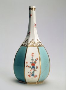 Frasco, em forma de garrafa de saquê japonesa, para a fábrica de Meissen, c.1725 (porcelana)