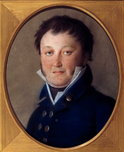 Retrato de Constant Wairy dit Constant (1778-1845) primeiro valet do Imperador Napoleão até 1814 Pintura Pastel de Johann Heinrich Schmidt (1749-1829)