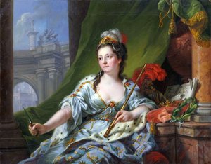 A Musa Melpomene (as nove musas, 1771) de Johann Heinrich Tischbein