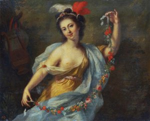 A Musa Terpsichore (as nove musas, 1782) de Johann Heinrich Tischbein