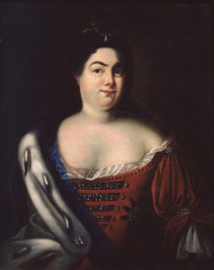 Retrato da imperatriz Catherine I. 1684-1727, início do século XVIII. de Johann Heinrich Wedekind