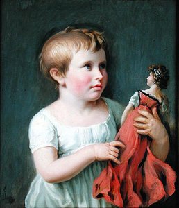 Retrato de criança de Cornelia Wilhelmine Amsinck, a futura esposa de Burgermeister Dammert (1800-61)