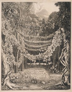 Vista imaginária de uma vinha no caminho para a gruta de Polifemo de Johann Heinrich Wilhelm Tischbein