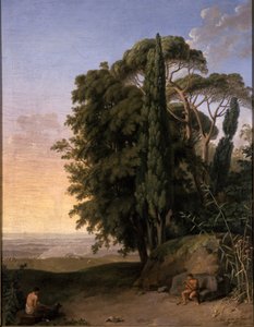 Paisagem perto de Frascati, 1783 de Johann Heinrich Wilhelm Tischbein