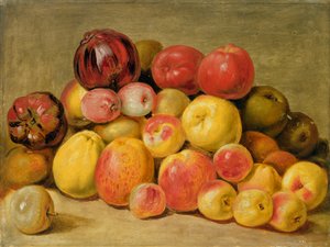 Pedaços de fruta (óleo sobre painel de carvalho)