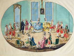 Celebração de Ano Novo em Viena em 1782, 1783 (gravura em cobre com wc) de Johann Hieronymus Loeschenkohl