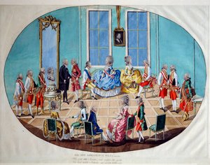 A celebração do ano novo em Viena em 1782, 1783. de Johann Hieronymus Löschenkohl