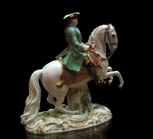 Retrato equestre da imperatriz Catarina II 1729-1796 no uniforme do Regimento de Seminovsky, 1770