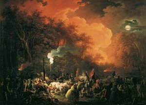 O fim dos fogos de artifício de Stuwer em 7 de Maio de 1833