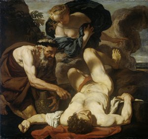 Selene e Endymion A Morte de Orion, 1660s-1670s
