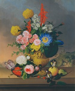 Natureza Morta com Ramos de Flores de Johann Knapp