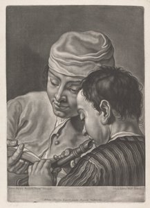 Retrato de Dois Homens, Um Gravador a Tocar