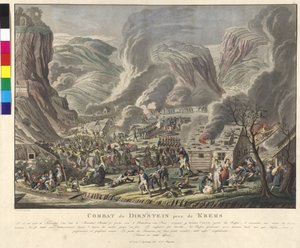Batalha de Duernstein 1805 (gravura e água-tinta)